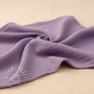 Double gauze/musselin dark lilac