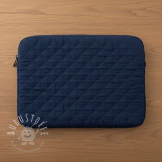 Double gauze/musselin QUILT navy