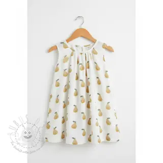 Double gauze/musselin Pears design B digital print