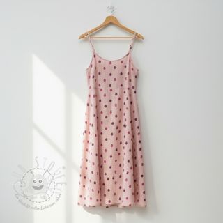 Double gauze/musselin Fruits apple soft rose