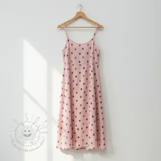 Double gauze/musselin Fruits apple soft rose