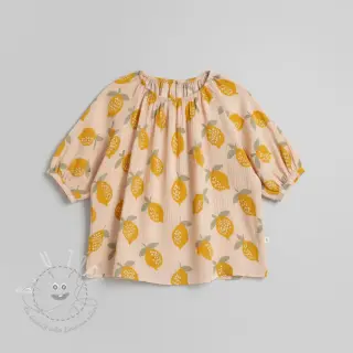 Double gauze/musselin Lemons sand