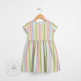 Double gauze/musselin Beach Stripe green