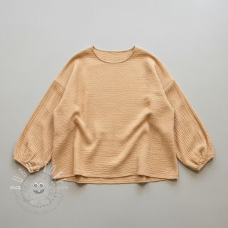 Double gauze/musselin DOBBY camel