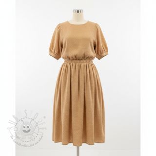 Double gauze/musselin DOBBY camel