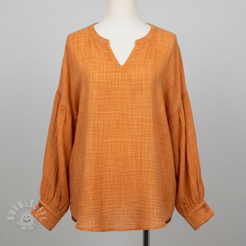 Double gauze/musselin Vintage orange