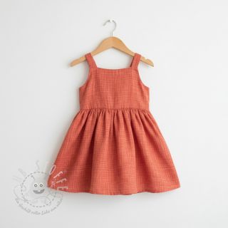 Double gauze/musselin Vintage red