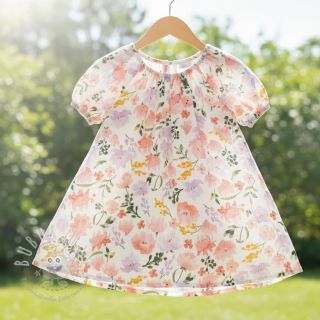 Double gauze/musselin Big summer flowers digital print