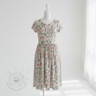 Double gauze/musselin Bunches of flowers digital print