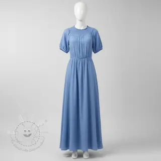 Double gauze/musselin royal blue