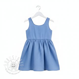 Double gauze/musselin royal blue