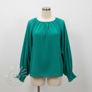 Double gauze/musselin dark teal