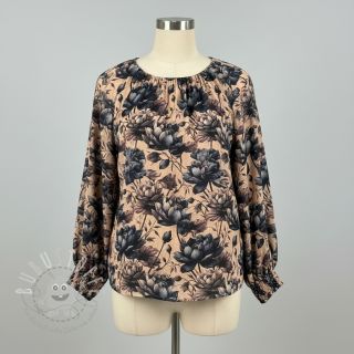 Double gauze/musselin Dreamy flowers design B digital print