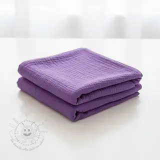 Double gauze/musselin violet ORGANIC