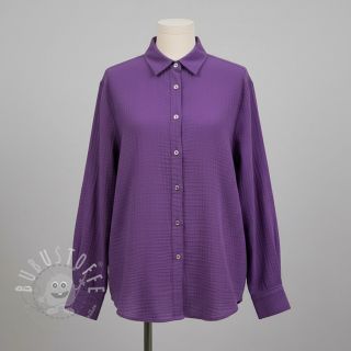 Double gauze/musselin violet ORGANIC