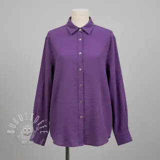 Double gauze/musselin violet ORGANIC