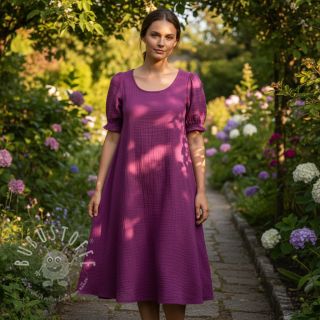 Double gauze/musselin cyclaam ORGANIC