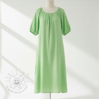 Double gauze/musselin light lime ORGANIC