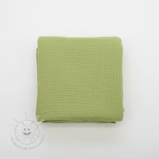 Double gauze/musselin old lime ORGANIC