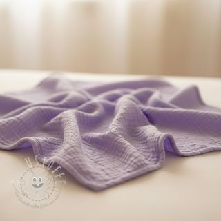 Double gauze/musselin bright violet ORGANIC