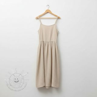 Double gauze/musselin light sand ORGANIC