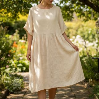 Double gauze/muslin cream ORGANIC