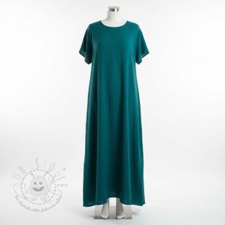 Double gauze/musselin petrol ORGANIC