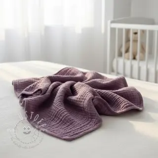 Double gauze/musselin lilac ORGANIC