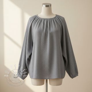 Double gauze/musselin grey ORGANIC