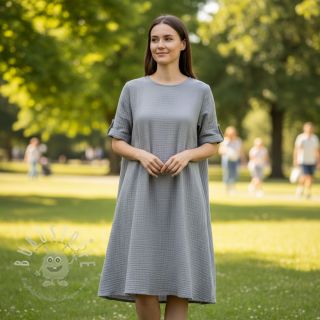 Double gauze/musselin grey ORGANIC