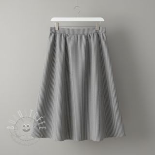 Double gauze/musselin YARN DYED Stripes grey