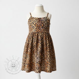 Double gauze/musselin Animal skin panther digital print