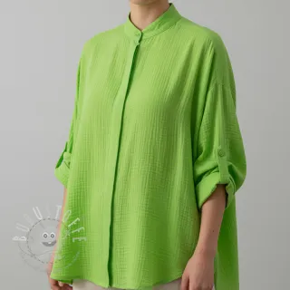 Double gauze/musselin NEON LIME ORGANIC