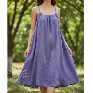 Double gauze/musselin lavender ORGANIC