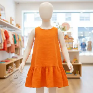 Double gauze/musselin neon orange