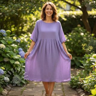 Double gauze/musselin lavender