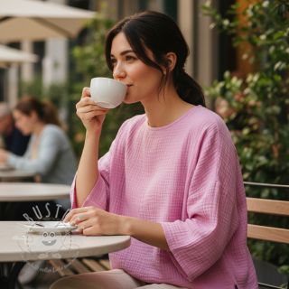 Double gauze/musselin light pink