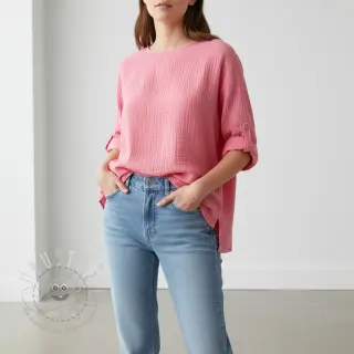 Double gauze/musselin pink