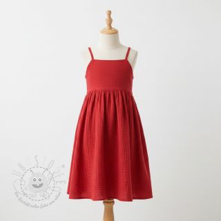 Double gauze/musselin tomato