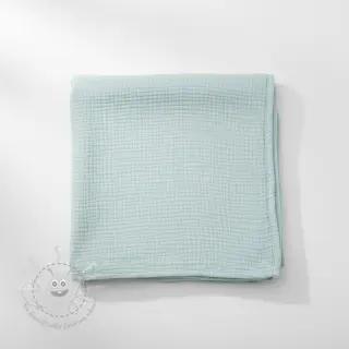 Double gauze/musselin baby blue ORGANIC