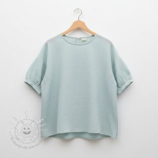 Double gauze/musselin baby blue ORGANIC