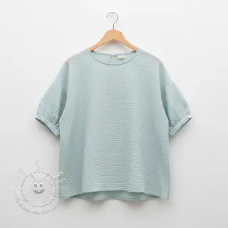 Double gauze/musselin baby blue ORGANIC