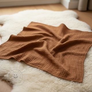 Double gauze/musselin cognac ORGANIC