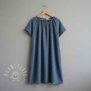 Double gauze/musselin jeans blue