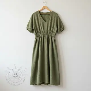 Double gauze/musselin moss green