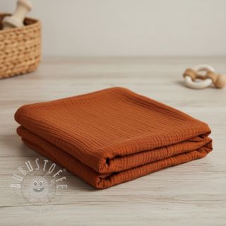 Double gauze/musselin rust