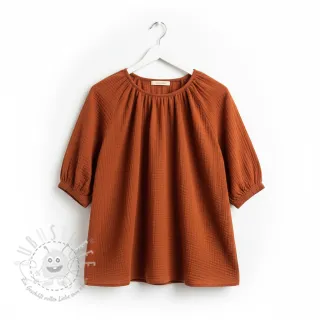 Double gauze/musselin rust