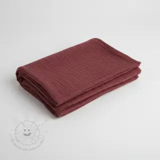 Double gauze/musselin rouge