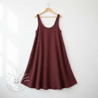 Double gauze/musselin rouge