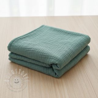 Double gauze/musselin green
